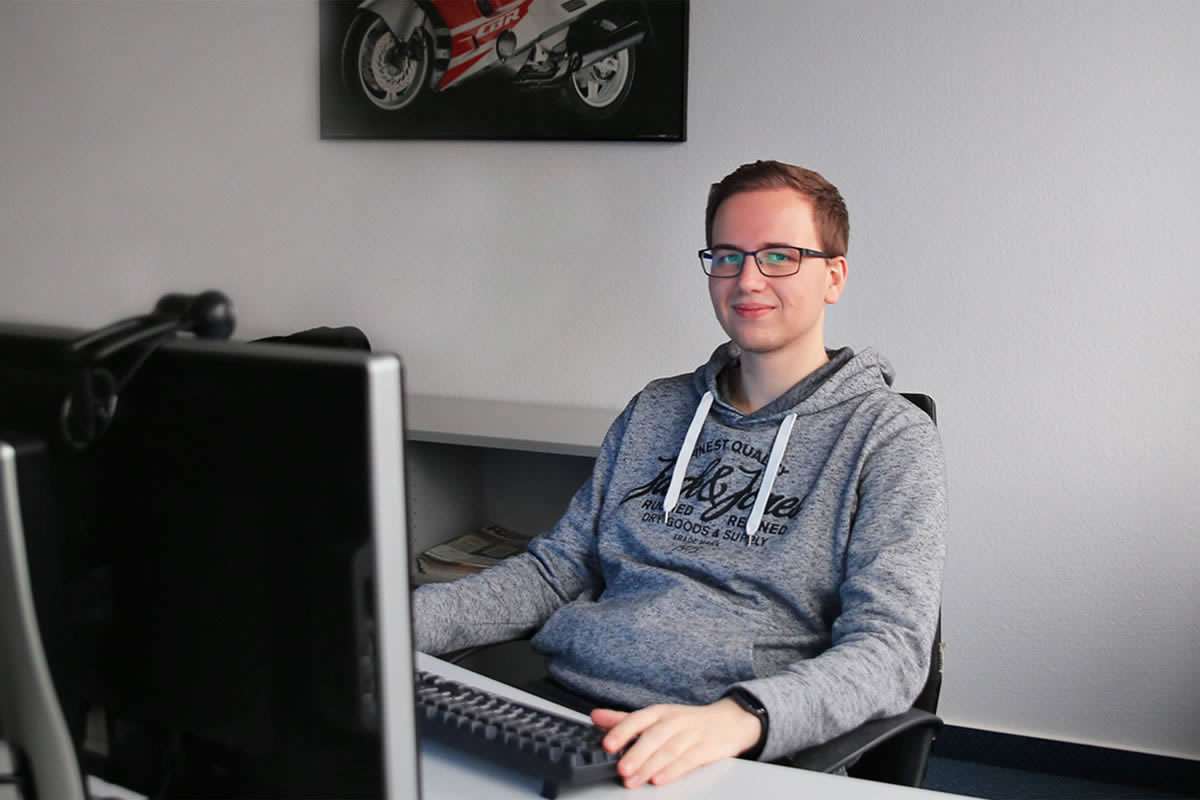 Erste Zwischenbilanz von Fabian über seine Ausbildung bei Signum Warenwirtschaftssysteme