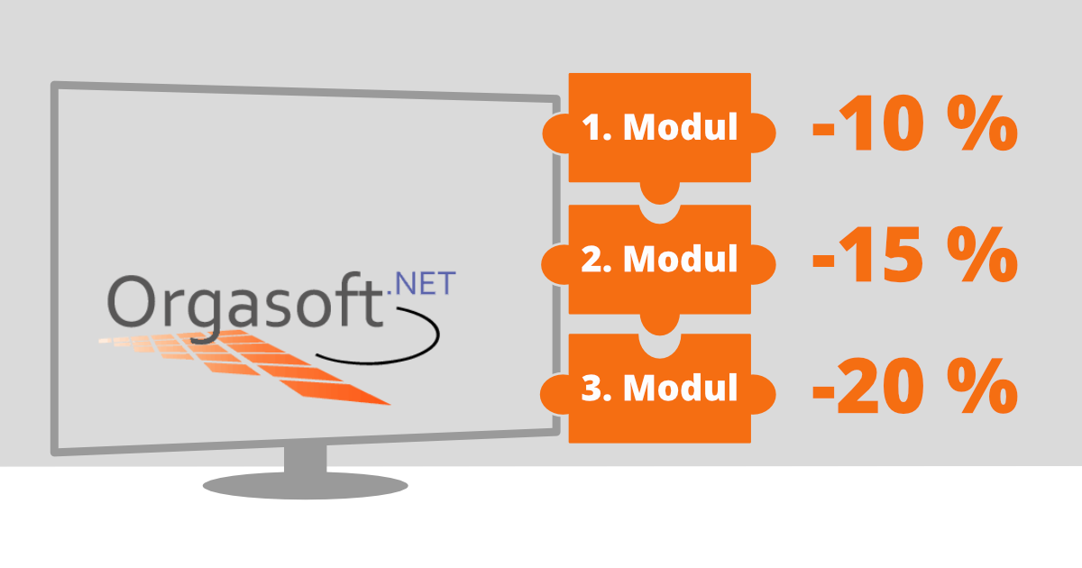Rabatt für Digitalisierungs-Module Warenwirtschaftssystem Orgasoft.NET