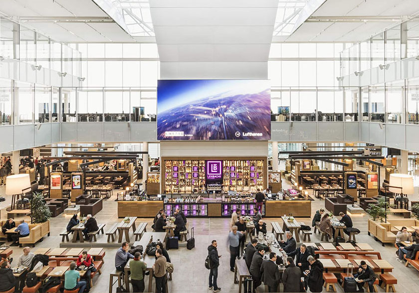 Marktplatz Satellitenterminal Flughafen München marktplatz satellitenterminal muenchen