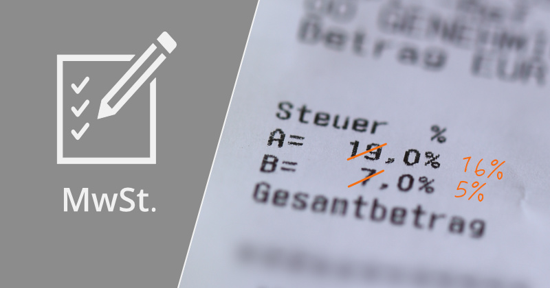 Mehrwertsteuer-Senkung für Einzelhandel und Gastronomieim Warenwirtschaftssystem Orgasoft.NET