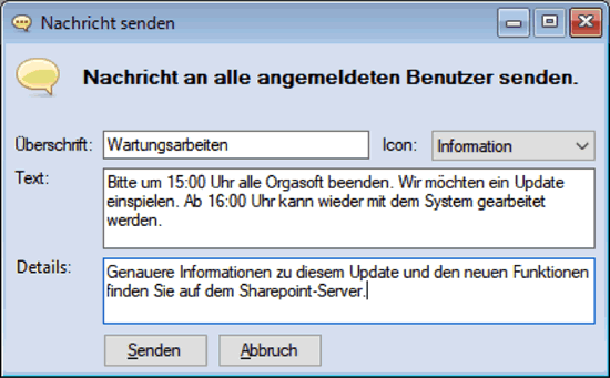 message addin senden2
