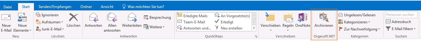 outlook addin mails archivieren warenwirtschaftssystem orgasoft.net