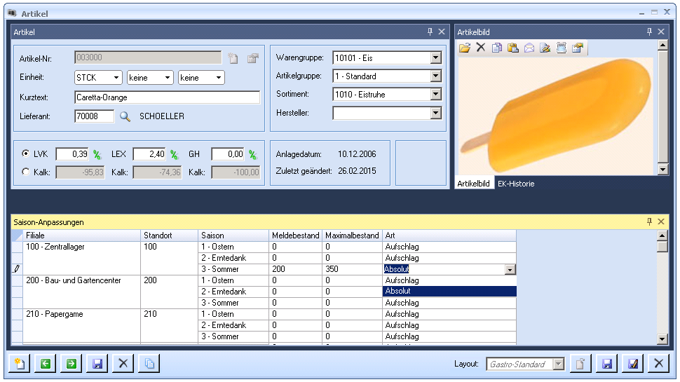 saison anpassung definieren warenwirtschaftssystem orgasoftnet