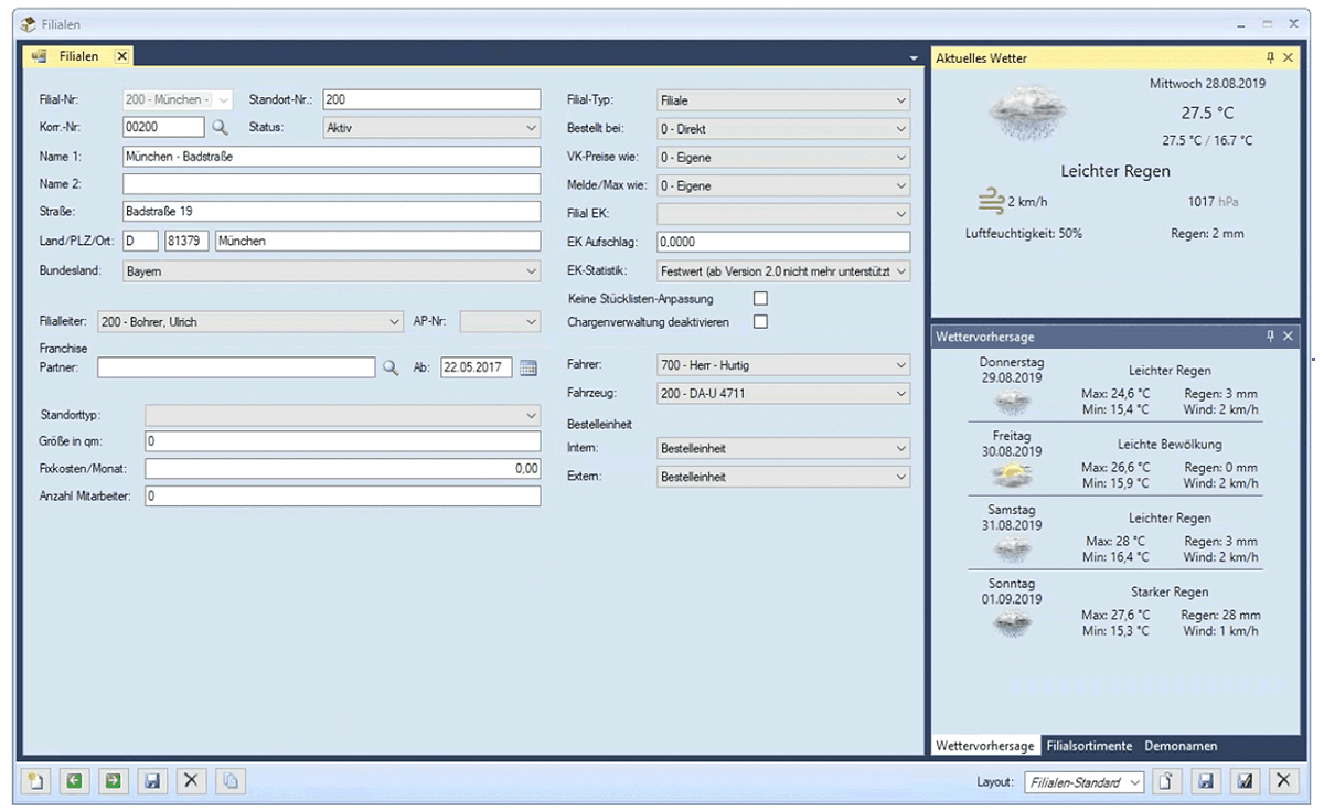 wetter add in filiale warenwirtschaftssystem orgasoftnet