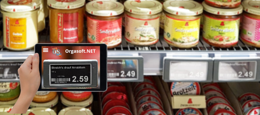 Digitale Preisschilder steuern mit dem Warenwirtschaftssystem Orgasoft.NET