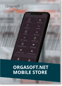 Produktblatt Orgasoft.NET Mobile Store Warenwirtschaftssystem Smartphone App