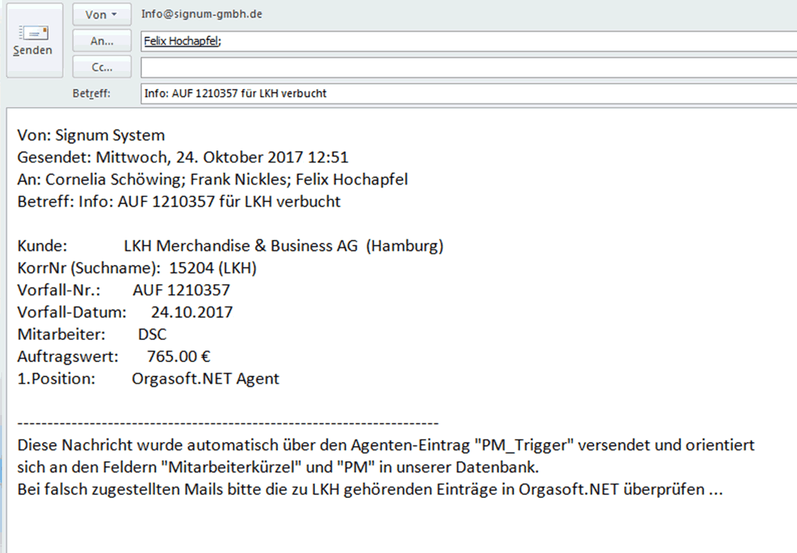 Warenwirtschaftssystem Orgasoft.NET - Agent 