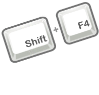 shift f4